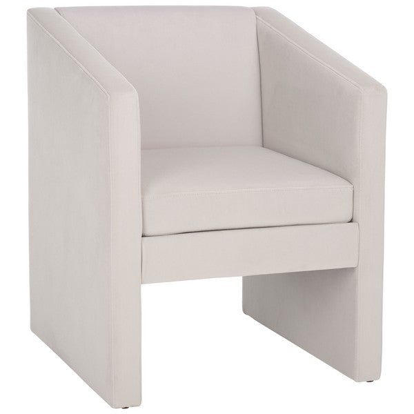 Safavieh Ylva Accent Chair, ACH4015 - Light Grey Velvet