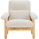 Safavieh Attwell Accent Chair, ACH5207 -  Cream Boucle / Natural