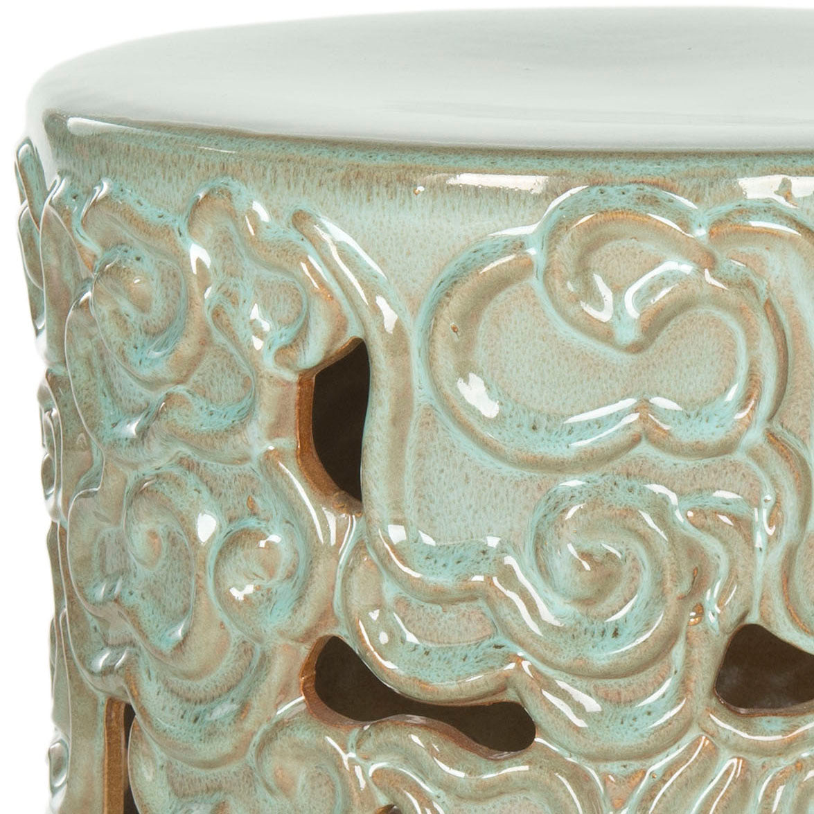 Safavieh Cloud Garden Stool, ACS4519 - Reactive Aqua