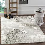 safavieh adirondack 114 ivory rug, adr114 - Silver / Ivory