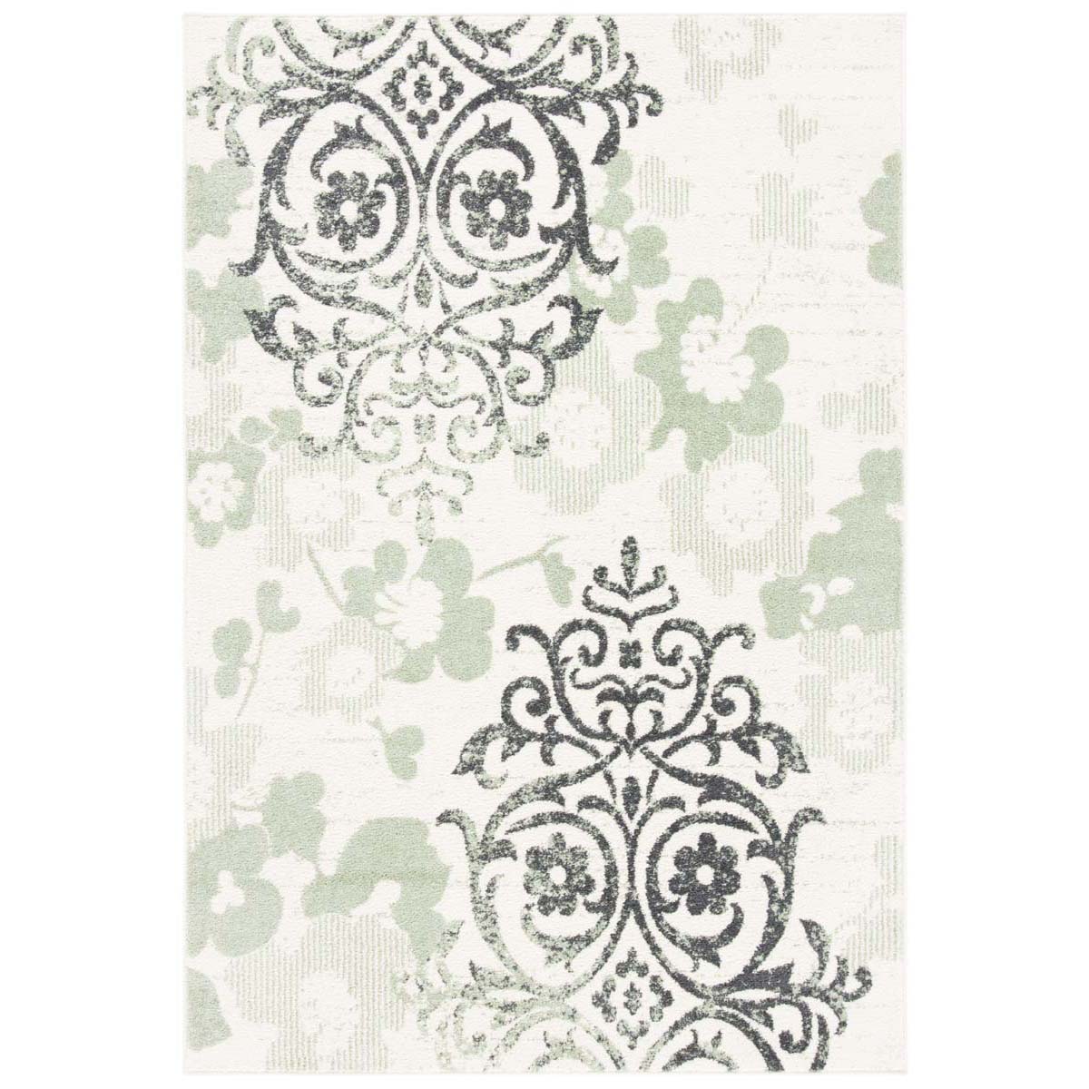 safavieh adirondack 114 ivory rug, adr114 - Ivory / Green