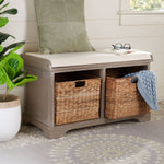 Safavieh Freddy Wicker Storage Bench , AMH5736 - Vintage White