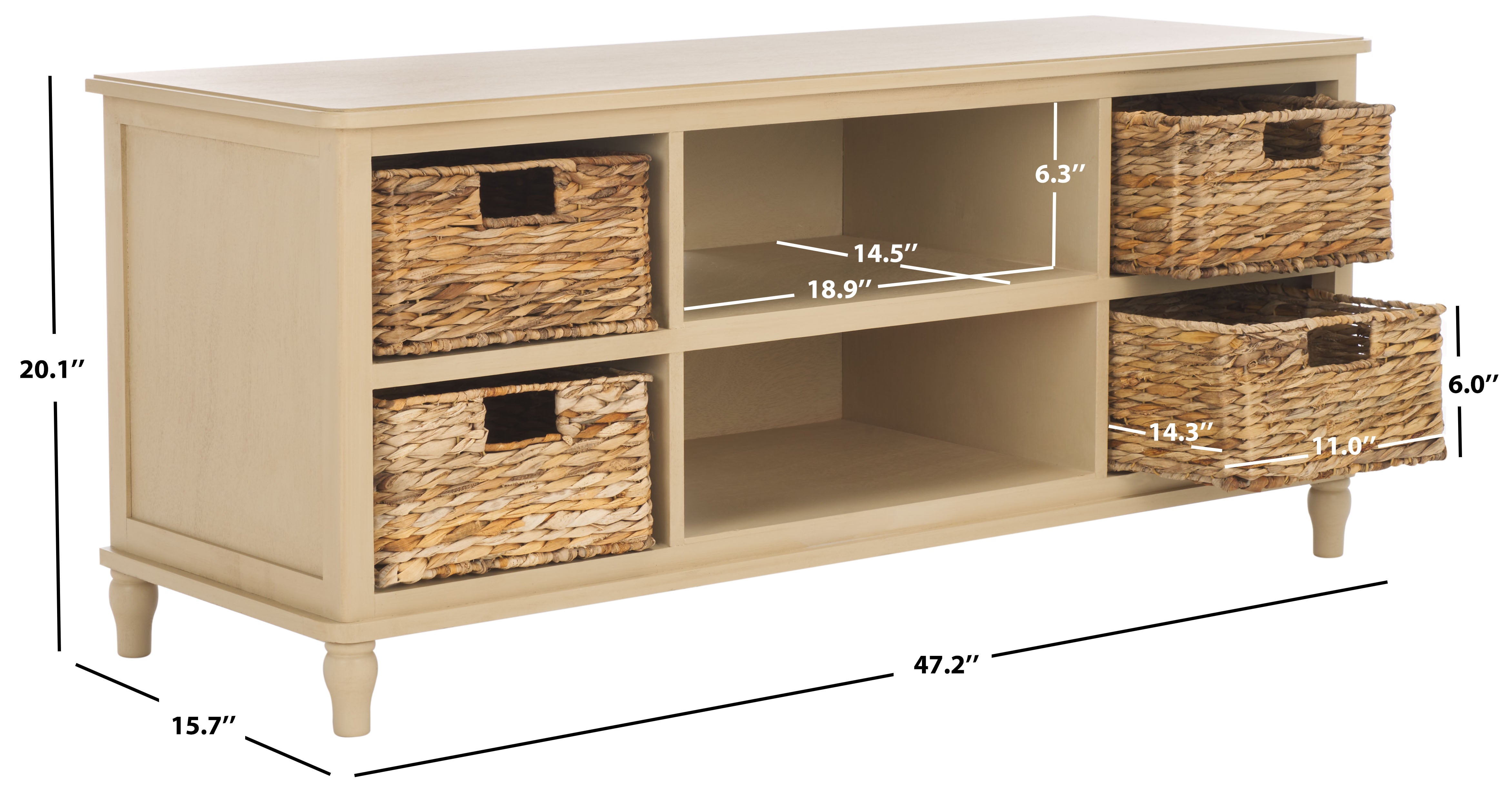 Safavieh Rooney Entertainment Unit , AMH5745 - Natural