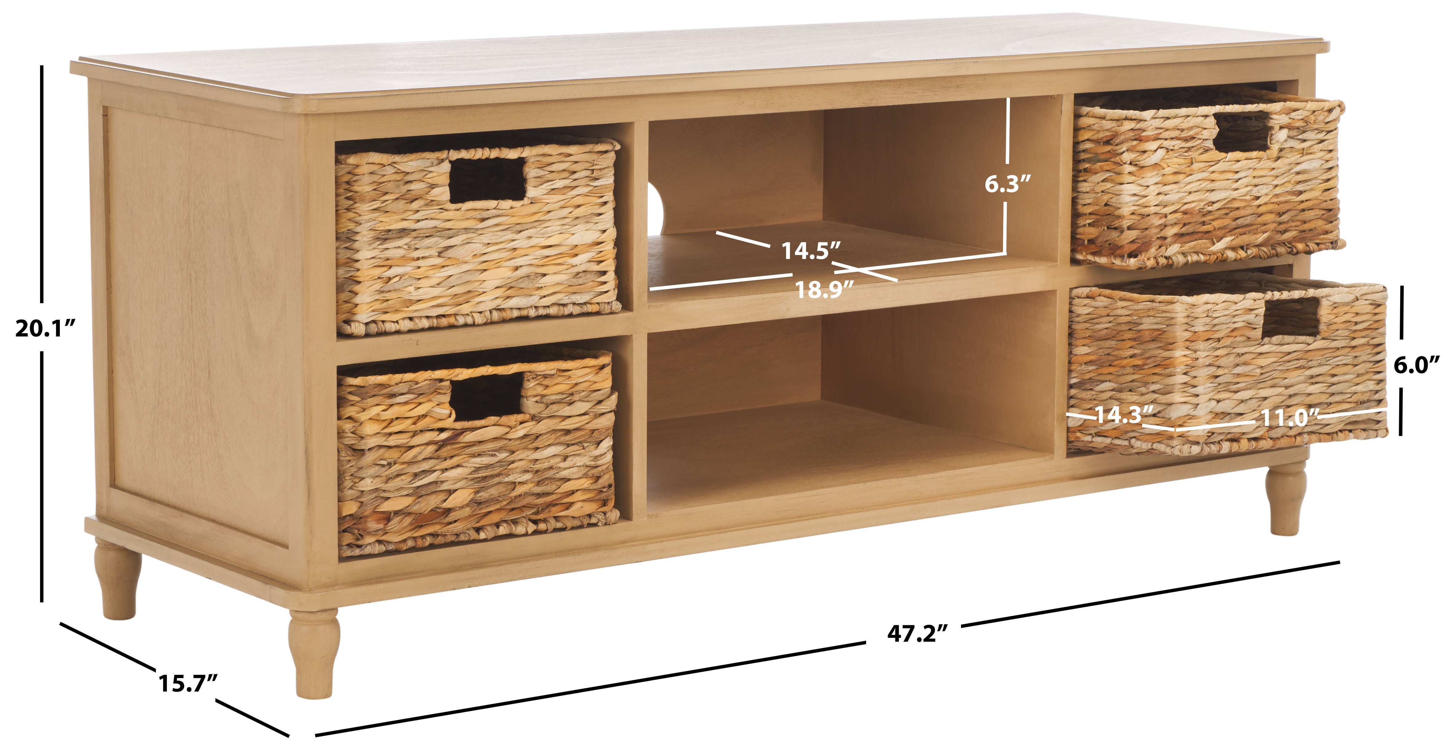 Safavieh Rooney Entertainment Unit , AMH5745 - Camel