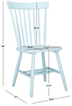 Safavieh Parker 17''H Spindle Dining Chair (Set Of 2), AMH8500 -Pale Blue