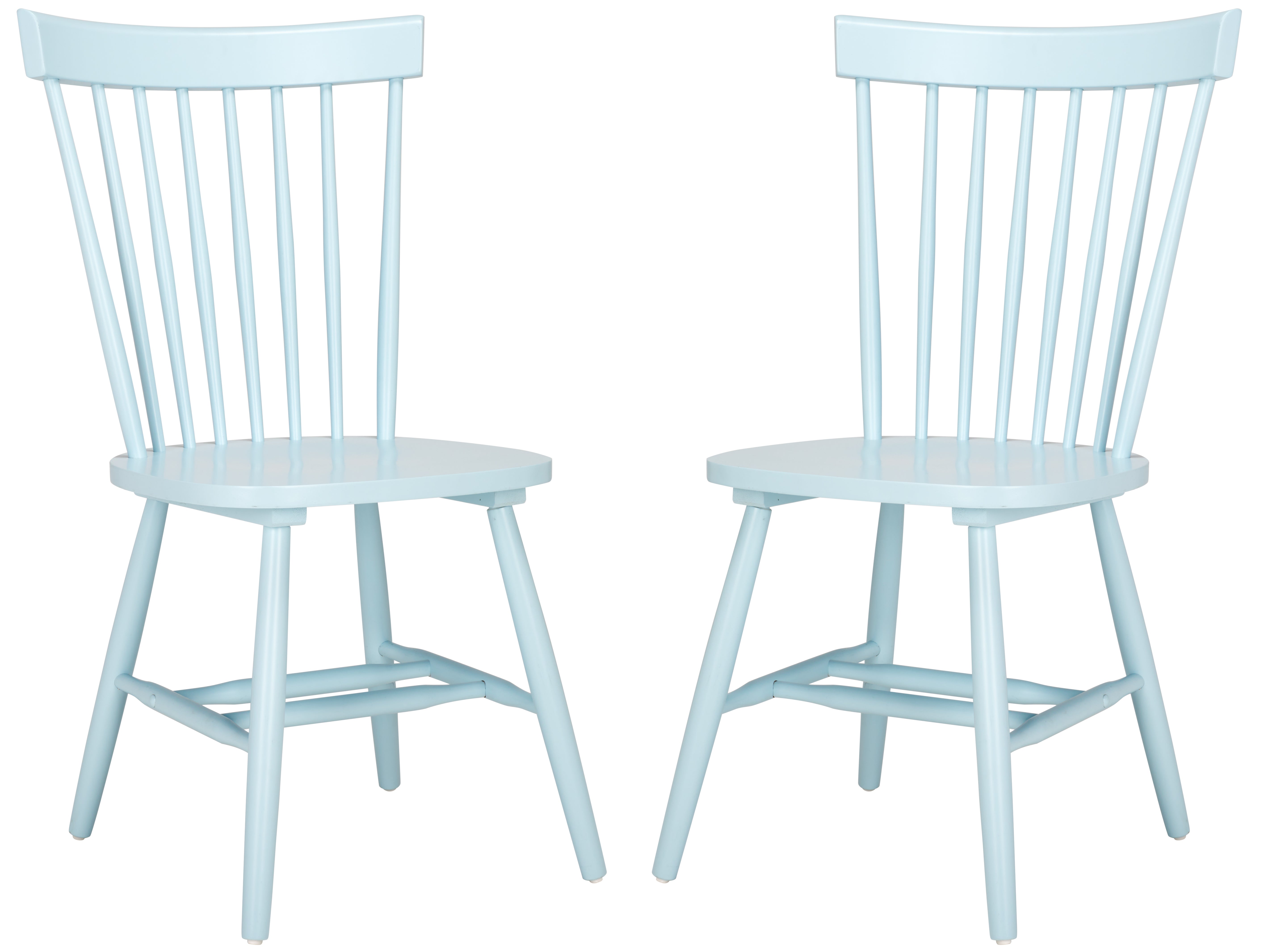 Safavieh Parker 17''H Spindle Dining Chair (Set Of 2), AMH8500 -Pale Blue