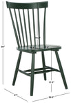 Safavieh Parker 17''H Spindle Dining Chair (Set Of 2), AMH8500 -Garden Green