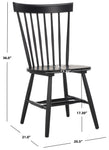 Safavieh Parker 17''H Spindle Dining Chair (Set Of 2), AMH8500 - Matte Black