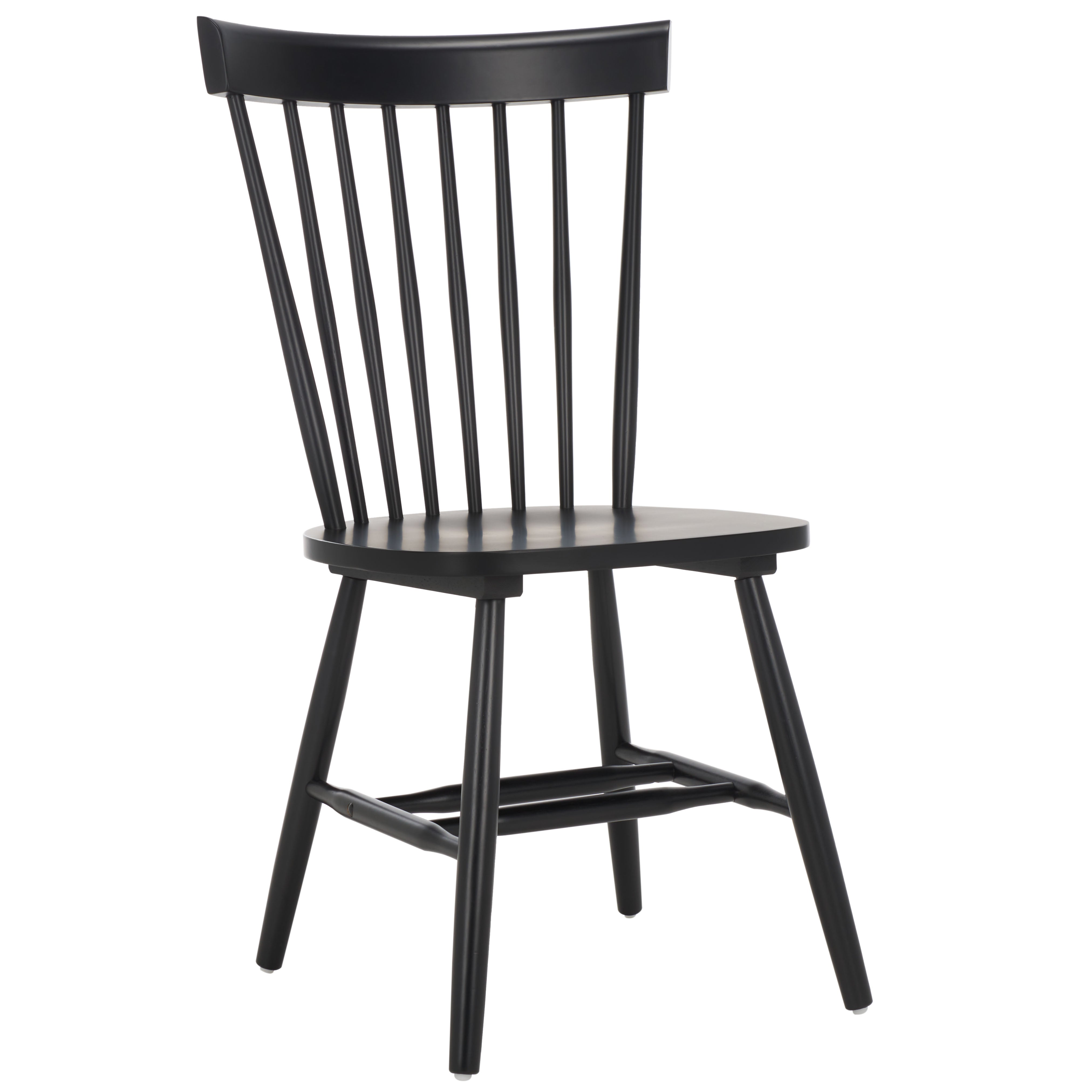 Safavieh Parker 17''H Spindle Dining Chair (Set Of 2), AMH8500 - Matte Black