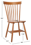 Safavieh Parker 17''H Spindle Dining Chair (Set Of 2), AMH8500 - Honey