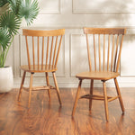 Safavieh Parker 17''H Spindle Dining Chair (Set Of 2), AMH8500 - Honey