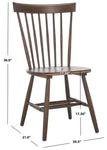 Safavieh Parker 17''H Spindle Dining Chair (Set Of 2), AMH8500 - Walnut