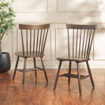 Safavieh Parker 17''H Spindle Dining Chair (Set Of 2), AMH8500 - Walnut