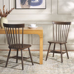 Safavieh Parker 17''H Spindle Dining Chair (Set Of 2), AMH8500 - Walnut