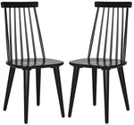 Safavieh Burris 17''H Spindle Side Chair (Set of 2), AMH8511 - Black