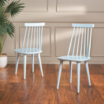 Safavieh Burris 17''H Spindle Side Chair (Set of 2), AMH8511 - Pale Blue