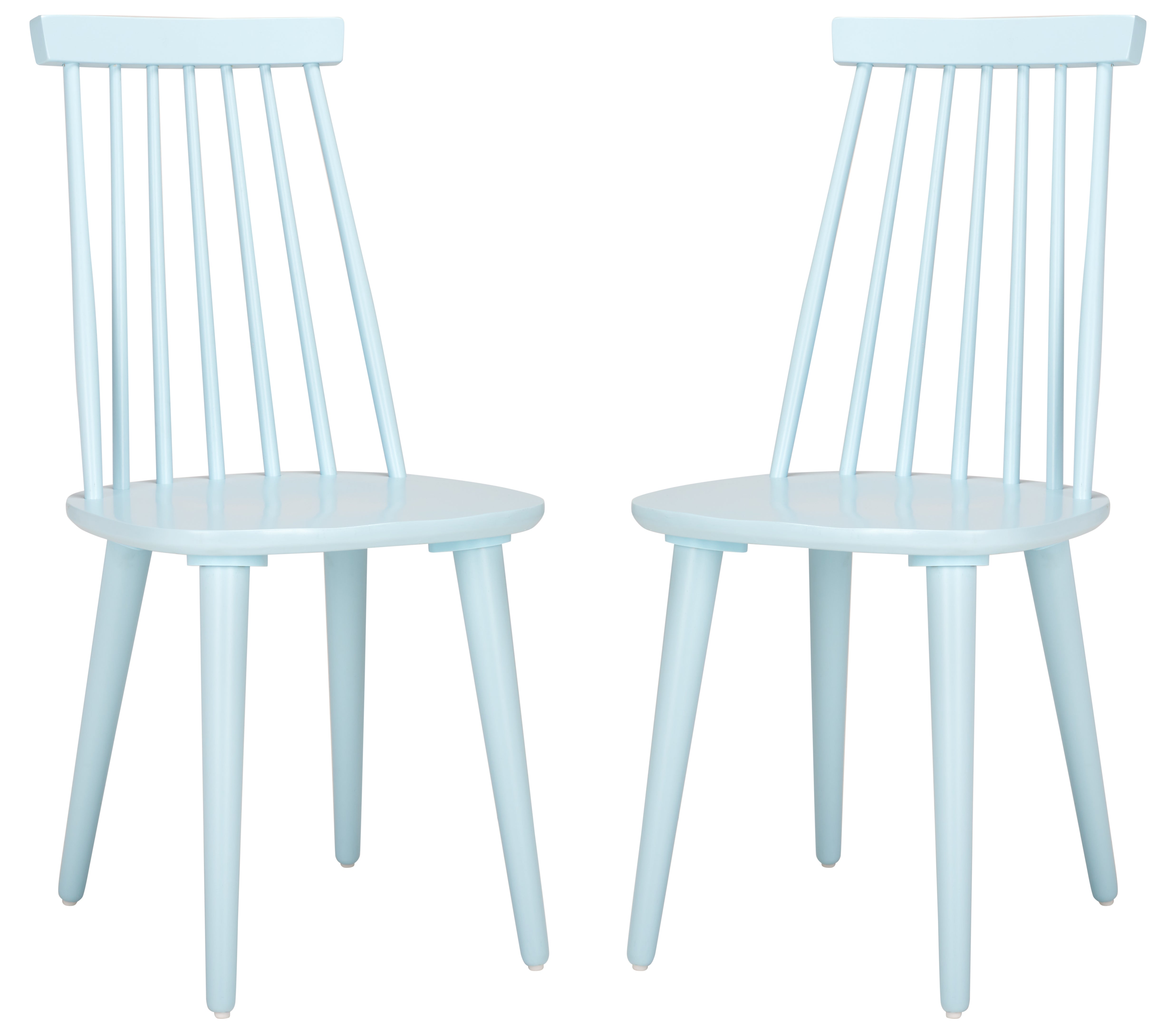 Safavieh Burris 17''H Spindle Side Chair (Set of 2), AMH8511 - Pale Blue