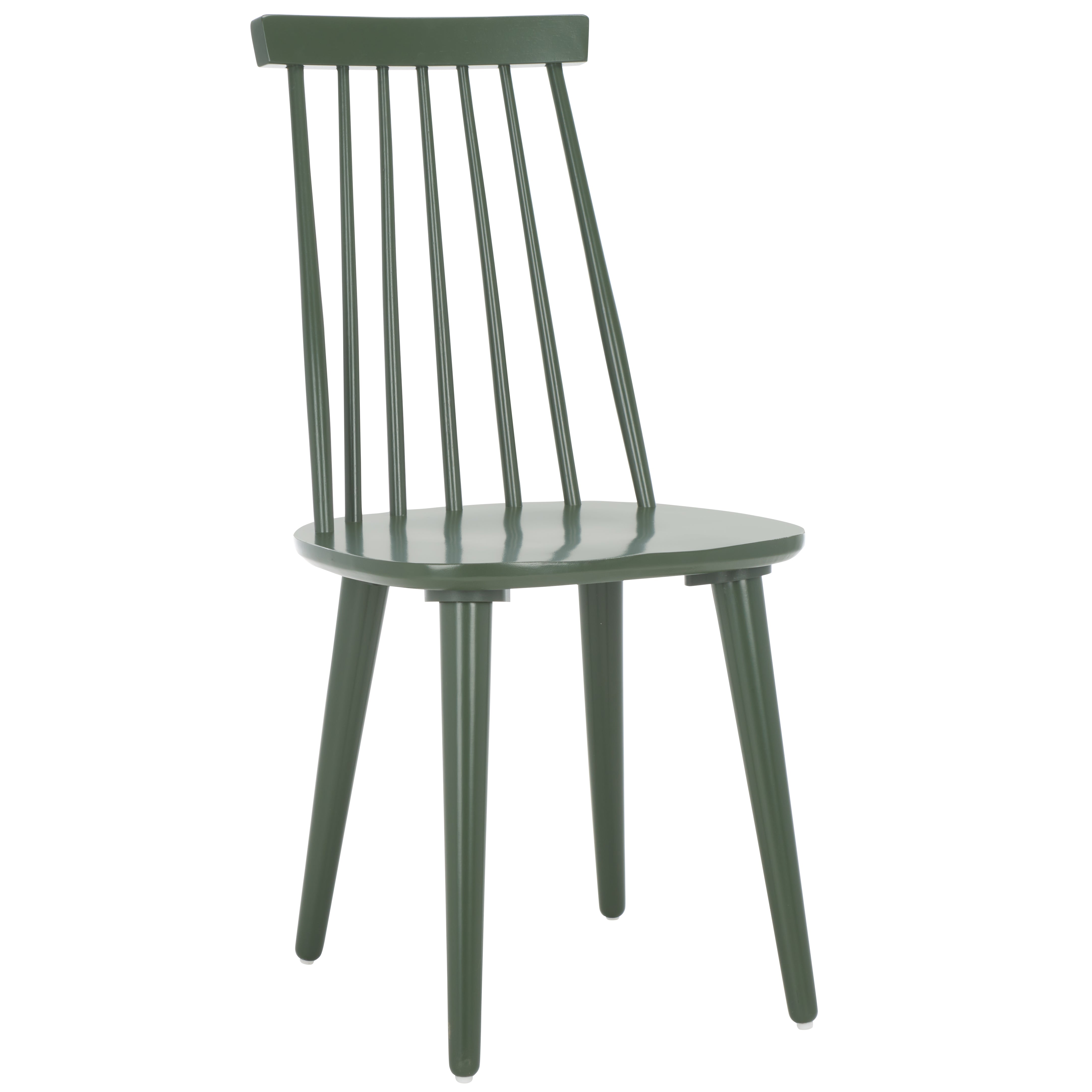 Safavieh Burris 17''H Spindle Side Chair (Set of 2), AMH8511 - Dusty Green