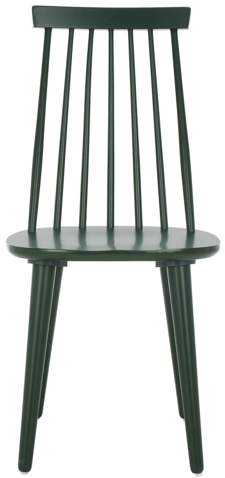 Safavieh Burris 17''H Spindle Side Chair (Set of 2), AMH8511 - Garden Green