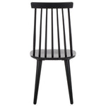 Safavieh Burris 17''H Spindle Side Chair (Set of 2), AMH8511 - Matte Black