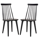 Safavieh Burris 17''H Spindle Side Chair (Set of 2), AMH8511 - Matte Black