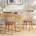 Safavieh Burris 17''H Spindle Side Chair (Set of 2), AMH8511 - Honey