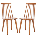 Safavieh Burris 17''H Spindle Side Chair (Set of 2), AMH8511 - Honey