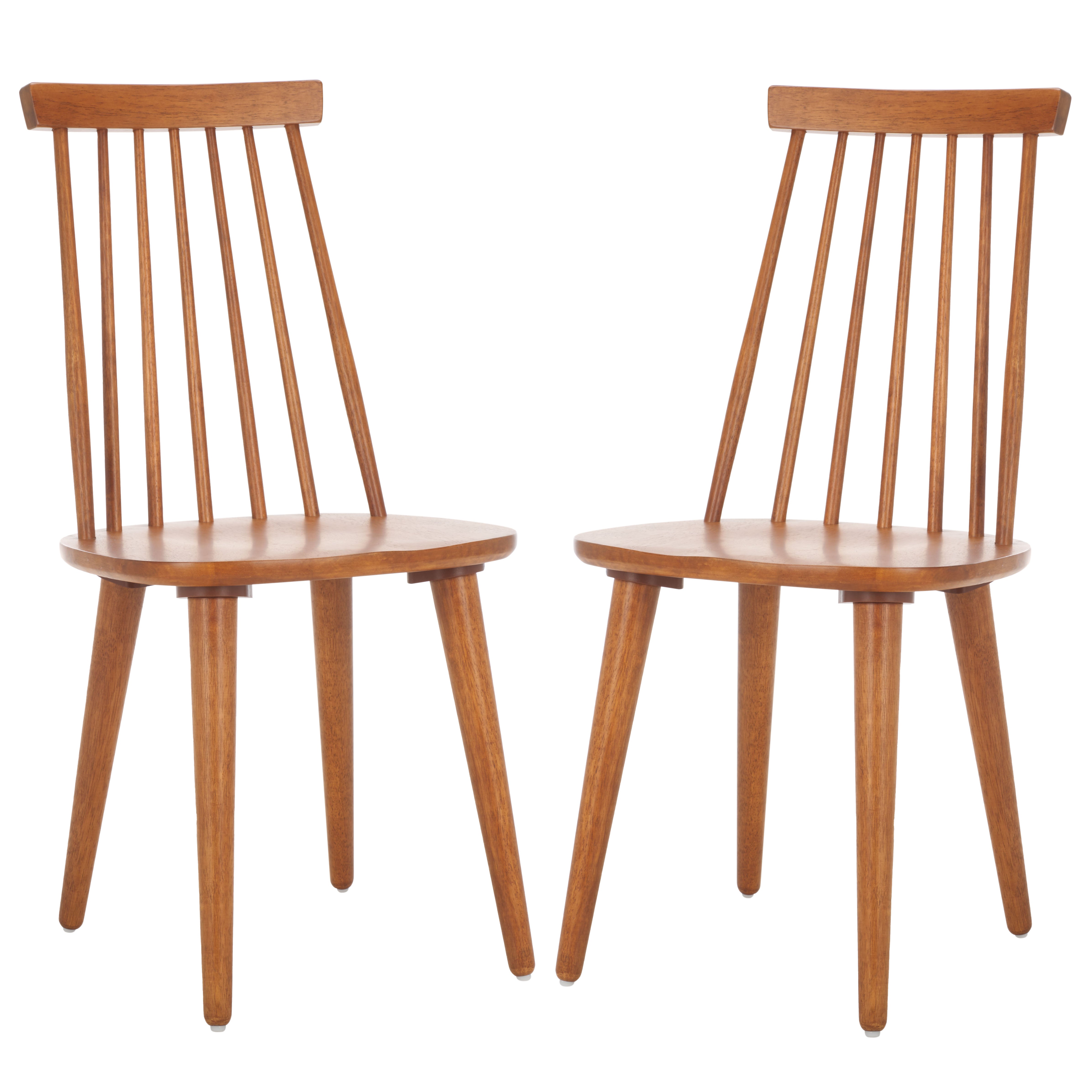 Safavieh Burris 17''H Spindle Side Chair (Set of 2), AMH8511 - Honey