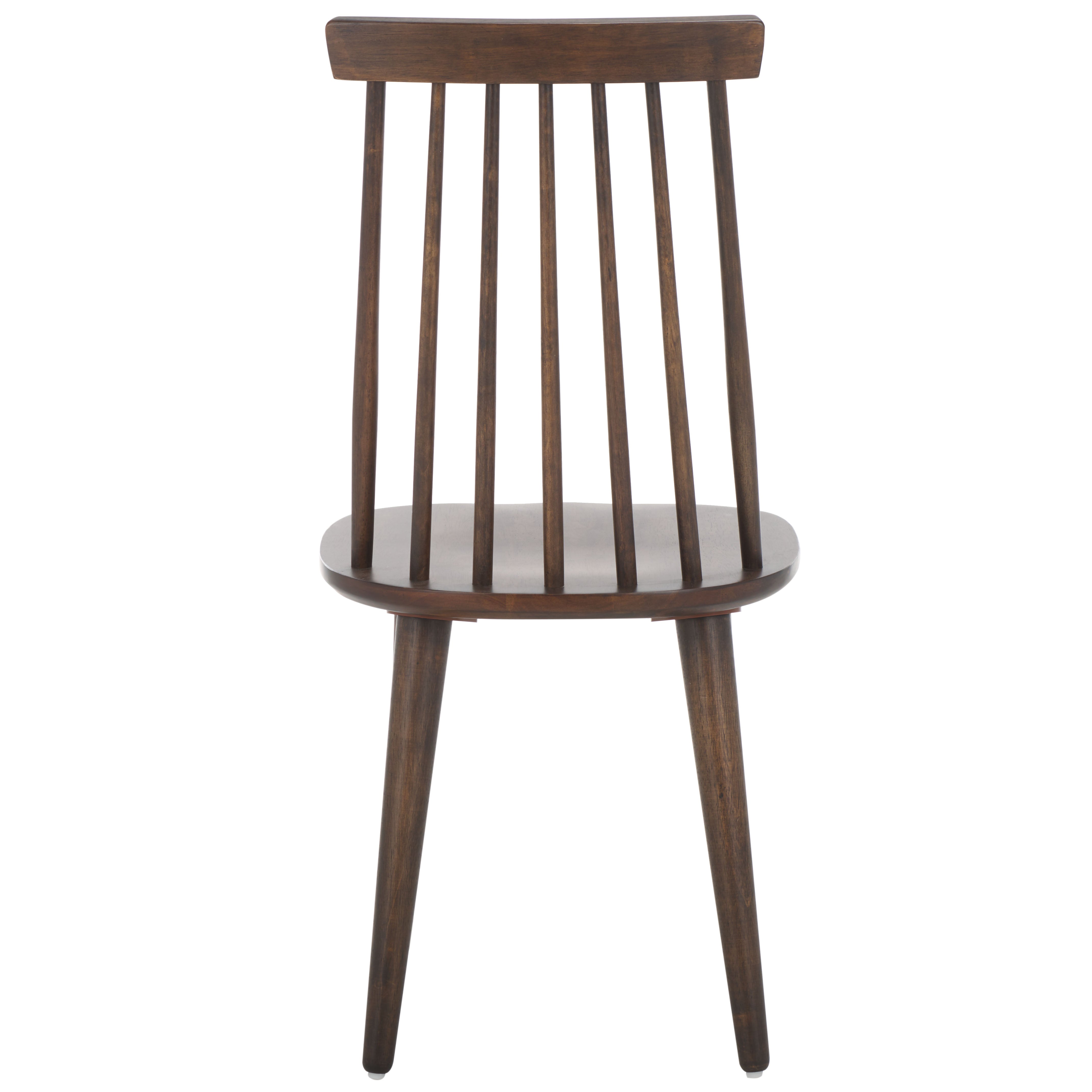 Safavieh Burris 17''H Spindle Side Chair (Set of 2), AMH8511 - Walnut