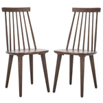 Safavieh Burris 17''H Spindle Side Chair (Set of 2), AMH8511 - Walnut