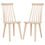 Safavieh Burris 17''H Spindle Side Chair (Set of 2), AMH8511 - White Washed