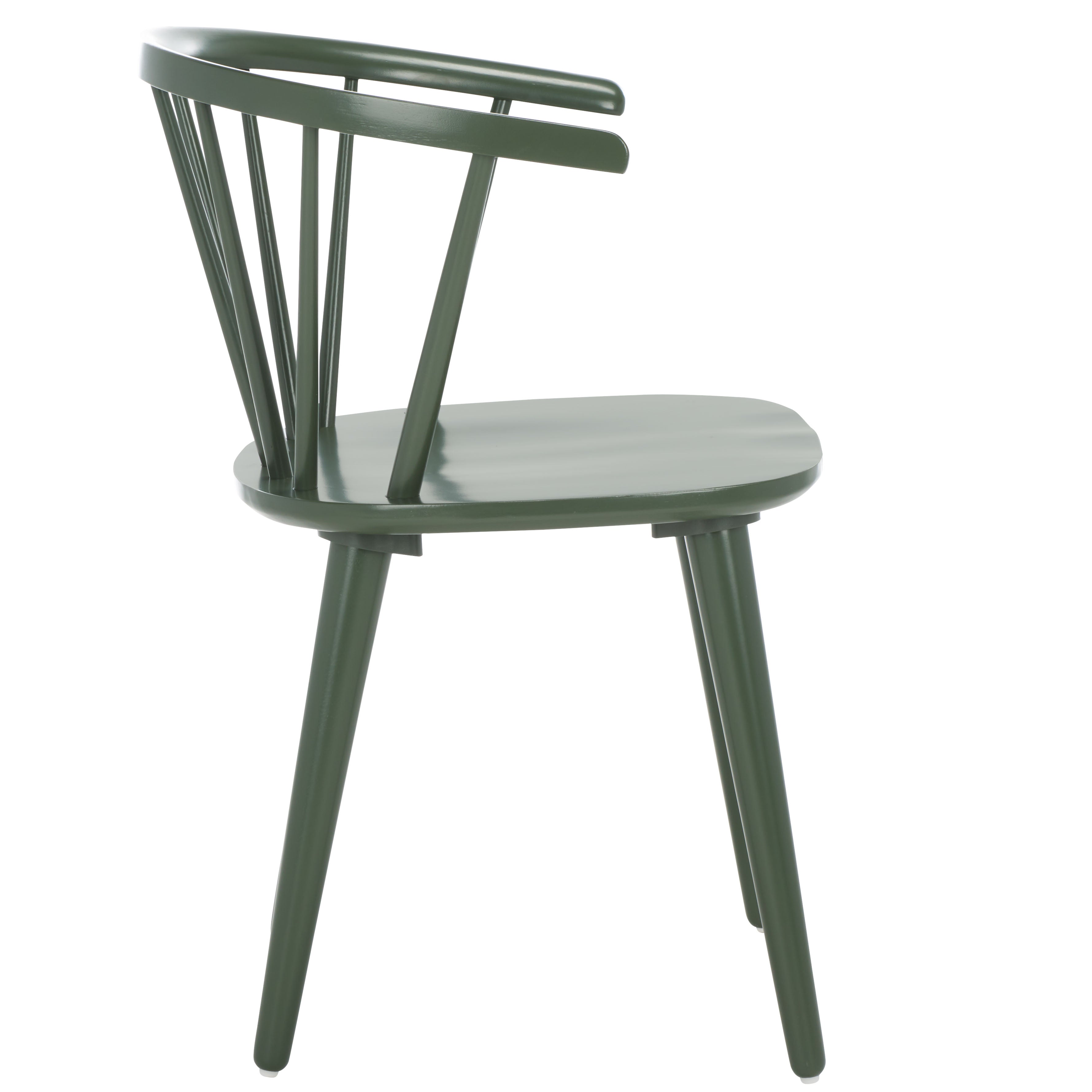 Safavieh Burris 17''H Spindle Side Chair (Set of 2), AMH8511 - Dusty Green