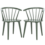 Safavieh Burris 17''H Spindle Side Chair (Set of 2), AMH8511 - Dusty Green