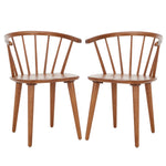 Safavieh Blanchard 18''H Curved Spindle Side Chair (Set of 2), AMH8512 - Honey