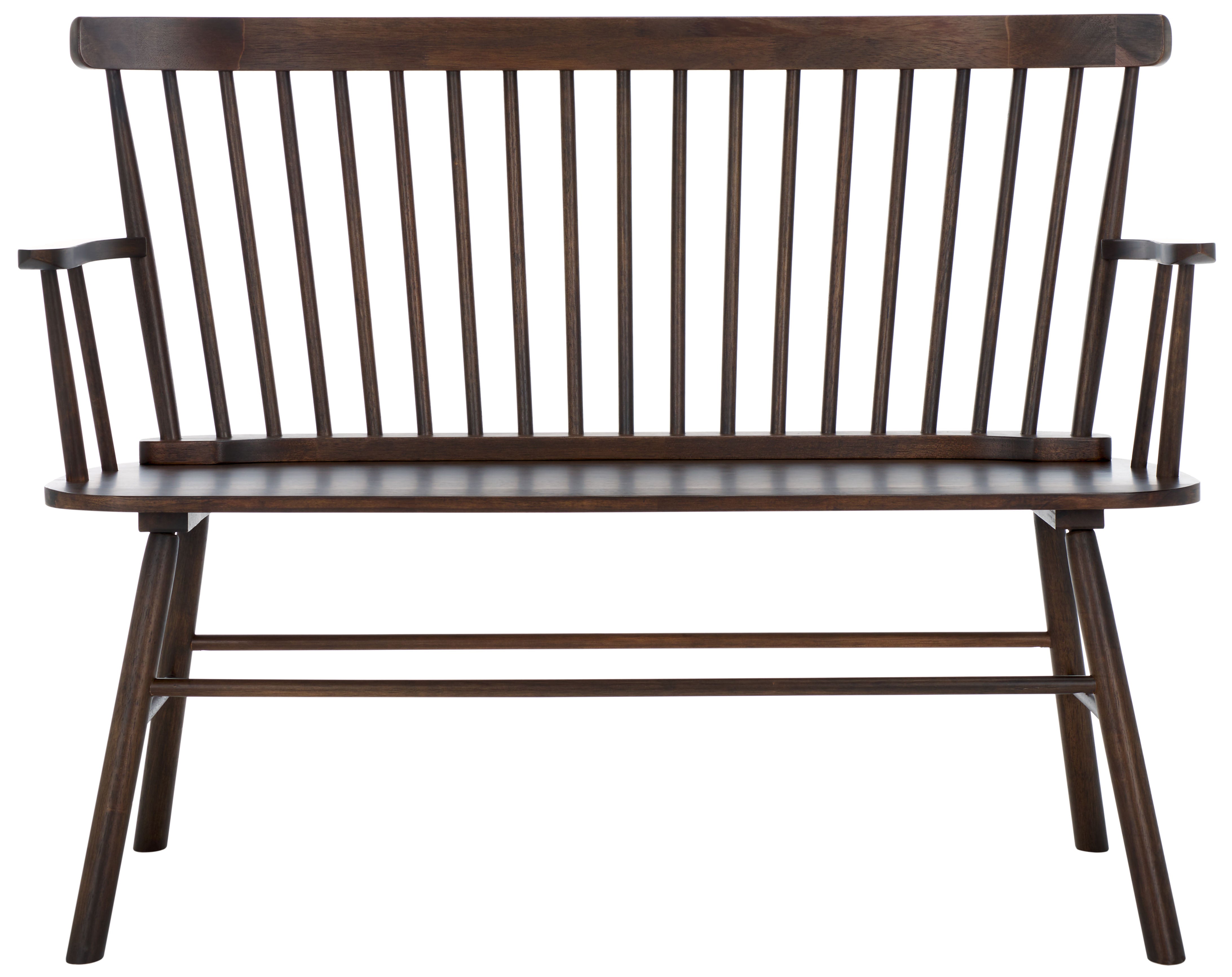 Safavieh Addison Spindleback Settee , AMH8513 - Walnut