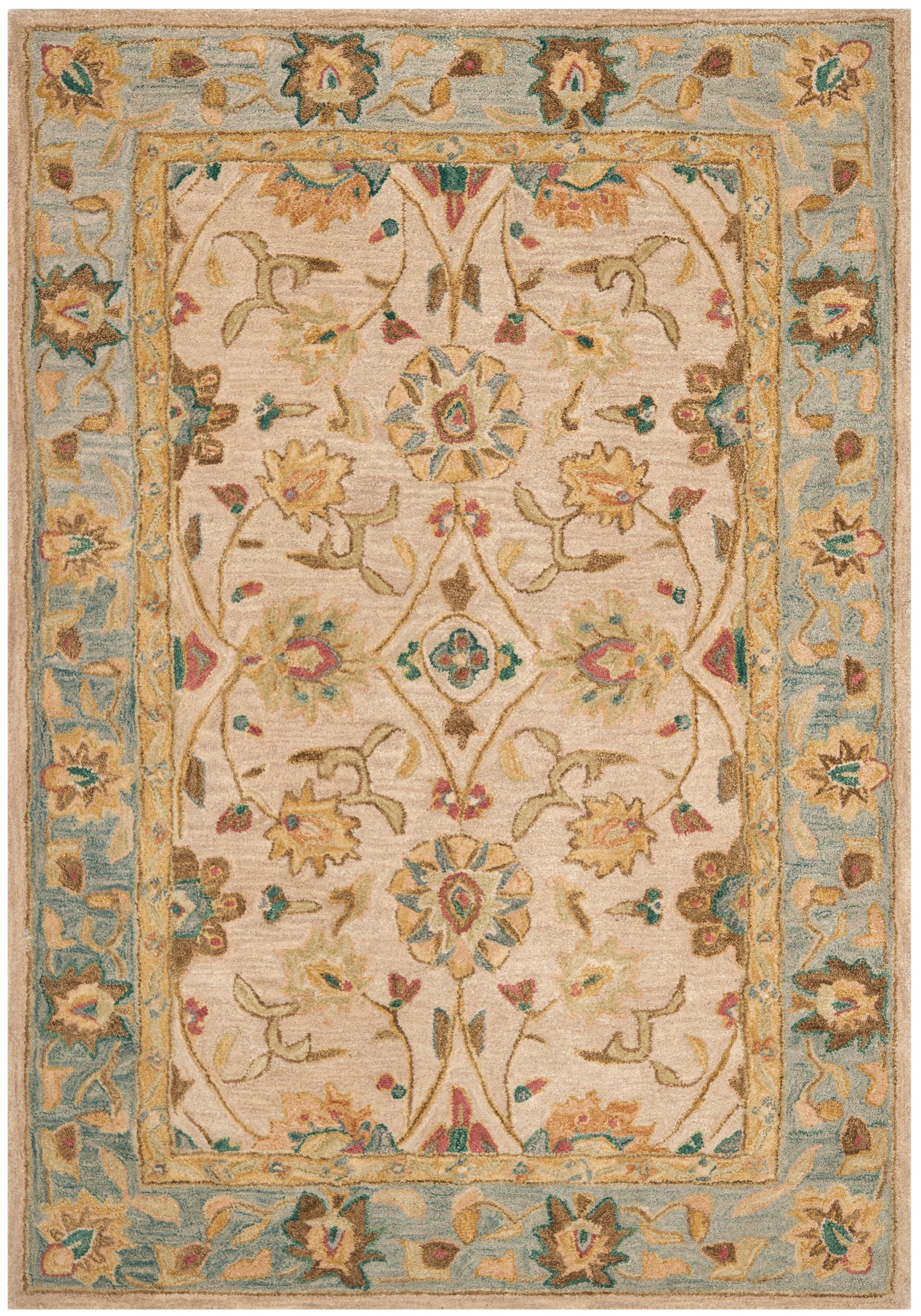 Safavieh Anatolia 80D Rug, AN580D - Ivory / Blue