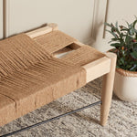 Safavieh Arcana Jute Bench , BCH1002 - Natural  / Light Natural / Black