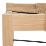 Safavieh Arcana Jute Bench , BCH1002 - Natural  / Light Natural / Black