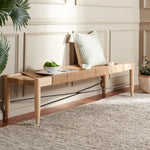 Safavieh Arcana Jute Bench , BCH1002 - Natural  / Light Natural / Black