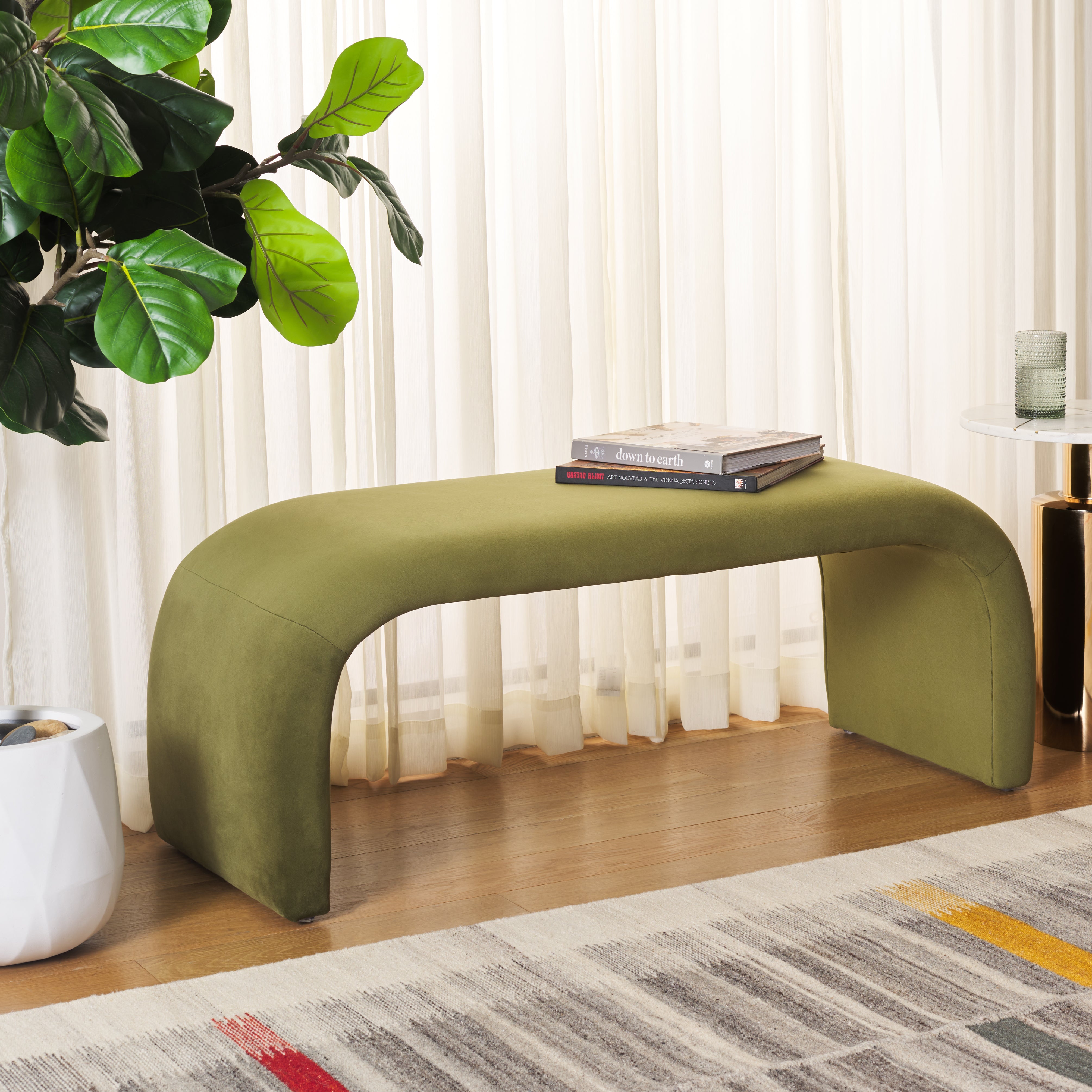 Safavieh Tenko Bench , BCH1300 - Olive