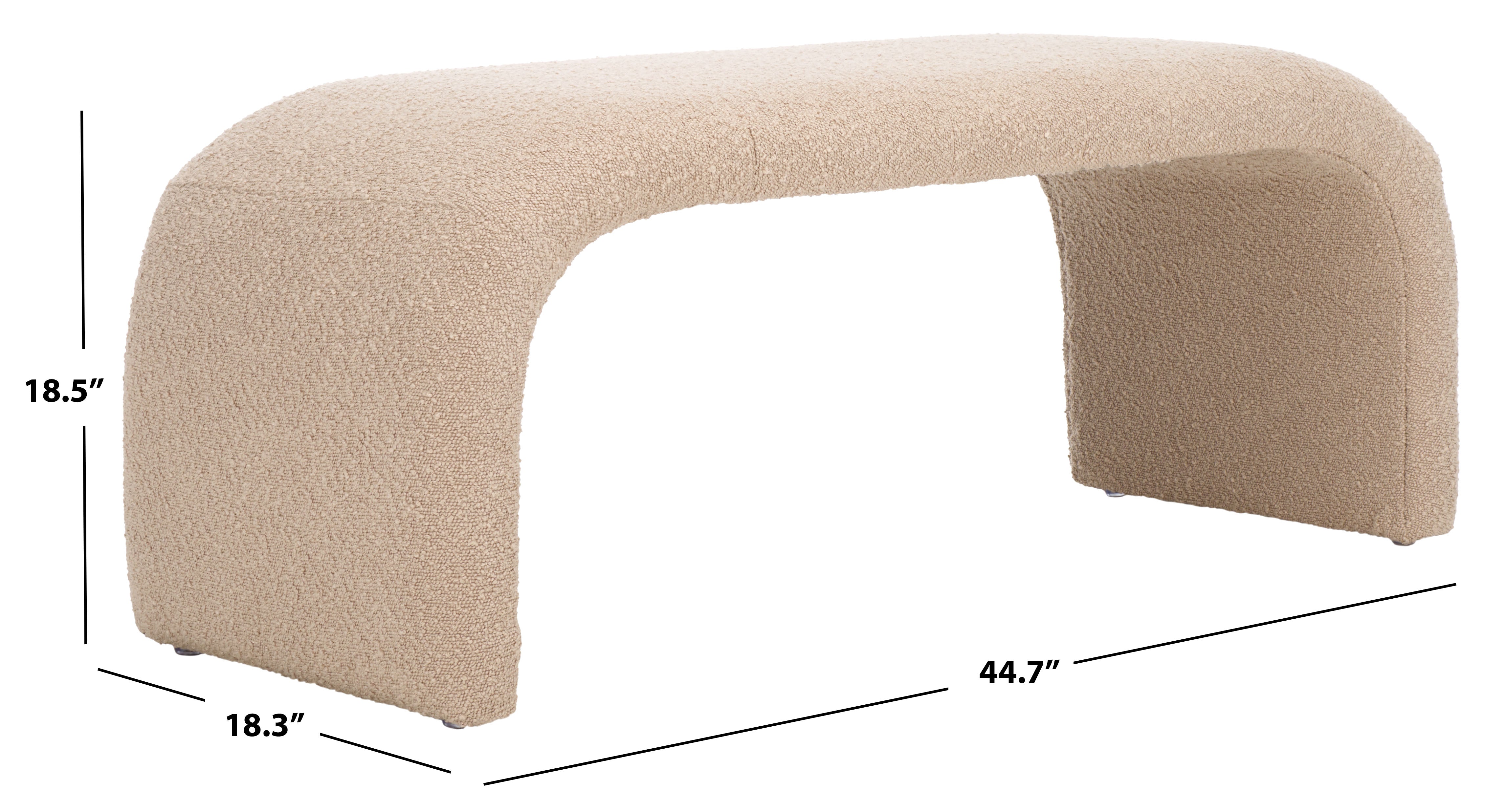 Safavieh Tenko Bench , BCH1300 - Tan Boucle