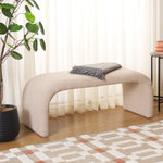 Safavieh Tenko Bench , BCH1300 - Tan Boucle