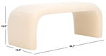 Safavieh Tenko Bench , BCH1300 - Cream Faux Shearling