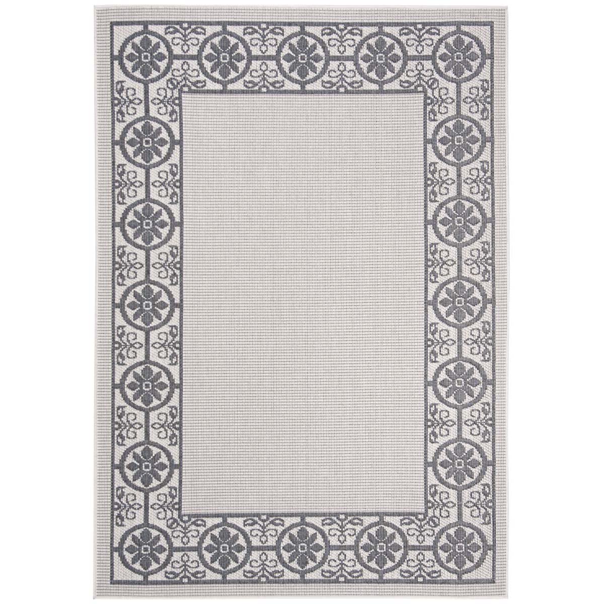 Safavieh Bermuda 815 Rug, BMU815 - Ivory / Charcoal