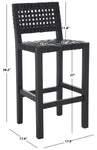 Safavieh Sorrento Counter Stool , BST1007 - Black