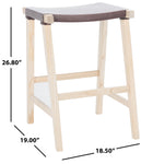 Safavieh Aariz Rectangle Counter Stool , BST1011 - Cognac / Natural