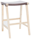 Safavieh Aariz Rectangle Counter Stool , BST1011 - Cognac / Natural