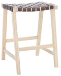 Safavieh Abreu Rectangle Counter Stool , BST1013 - Cognac / Light Natural