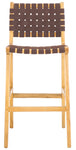 Safavieh Adah Leather Bar Stool , BST1014 - Cognac / Natural