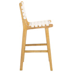 Safavieh Adah Leather Counter Stool , BST1015 - White / Natural